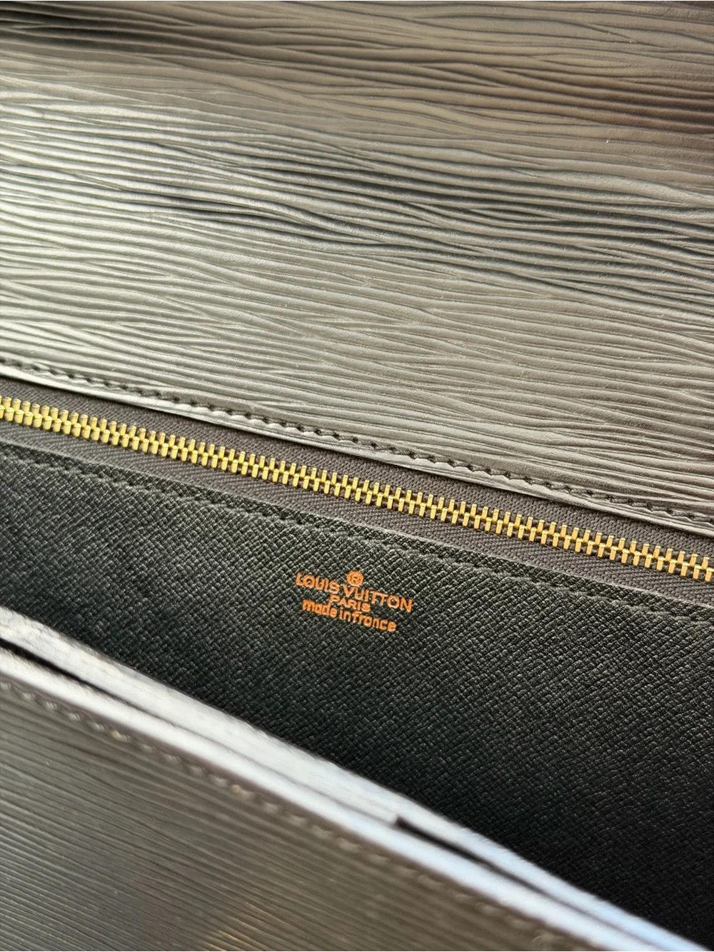Louis Vuitton Black Epi Leather Briefcase
